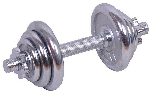 Spartan nakladacia činka 1 x 15 kg chromová